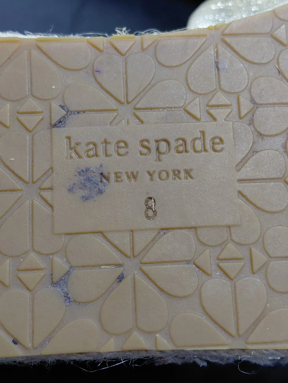 Kate Spade Gold Knot Espadrille Slide Sandals